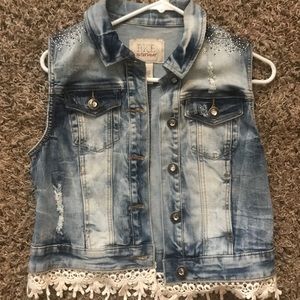 BKE jean vest. WORN ONCE